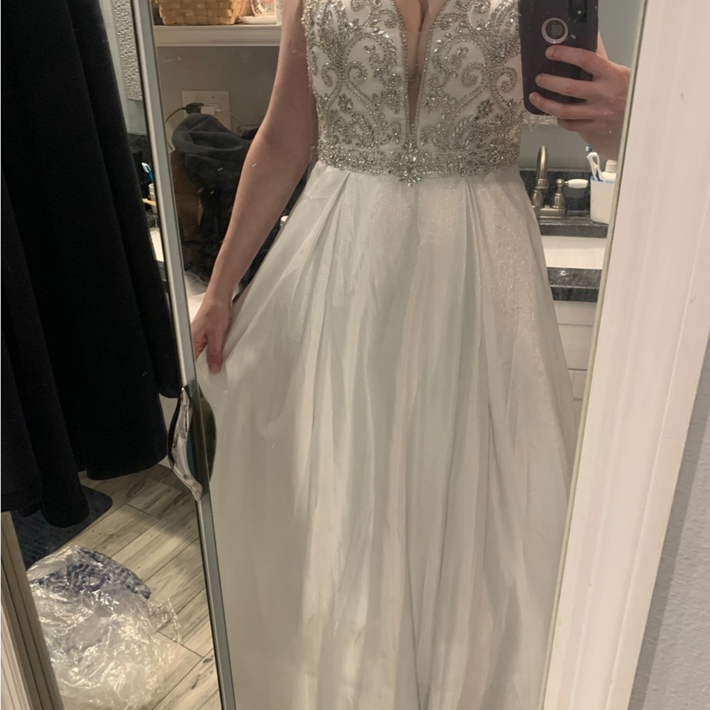 Coya Ball Gown - silver